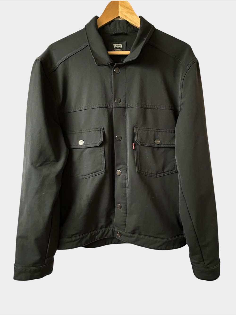 Levi’s Commuter Series Black Trucker Cycling Jacket, Men's Large